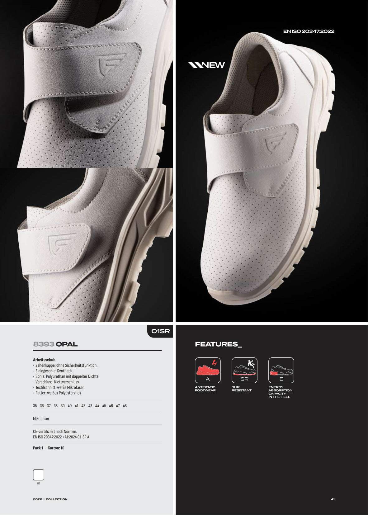 LD8386 SALT - Arbeitsschuhe mit Mikrofaser-Textilgewebe