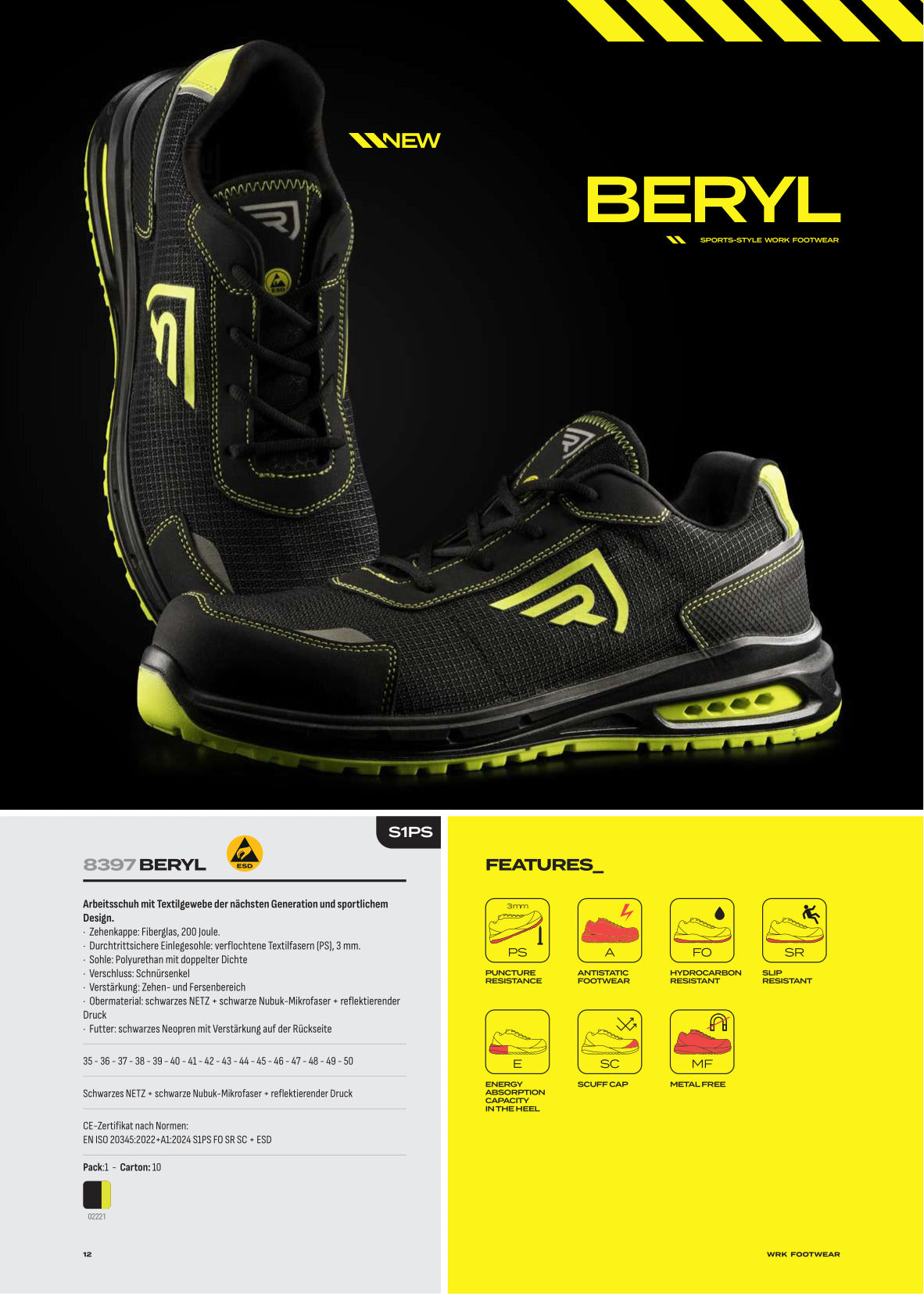 LD8397 BERYL - Sportliche Arbeitsschuhe