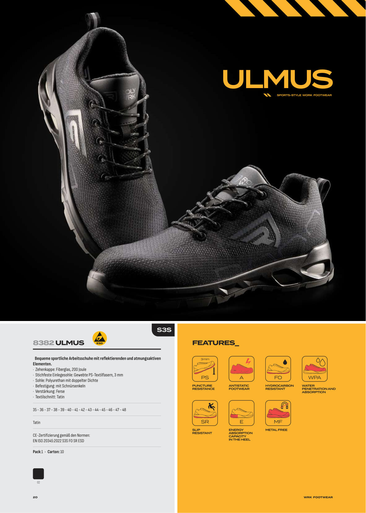 LD8382 ULMUS - Sportliche Arbeitsschuhe