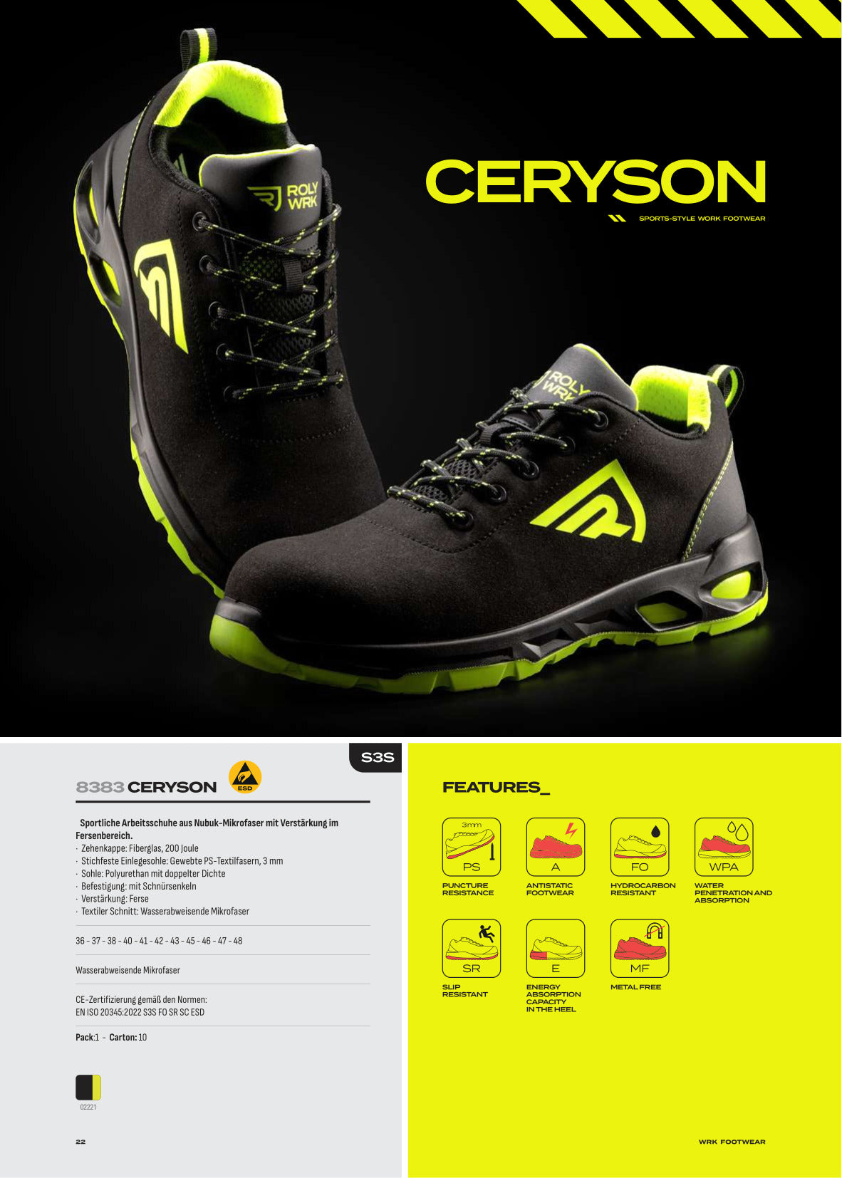 LD8383 CERYSON - Sportliche Arbeitsschuhe