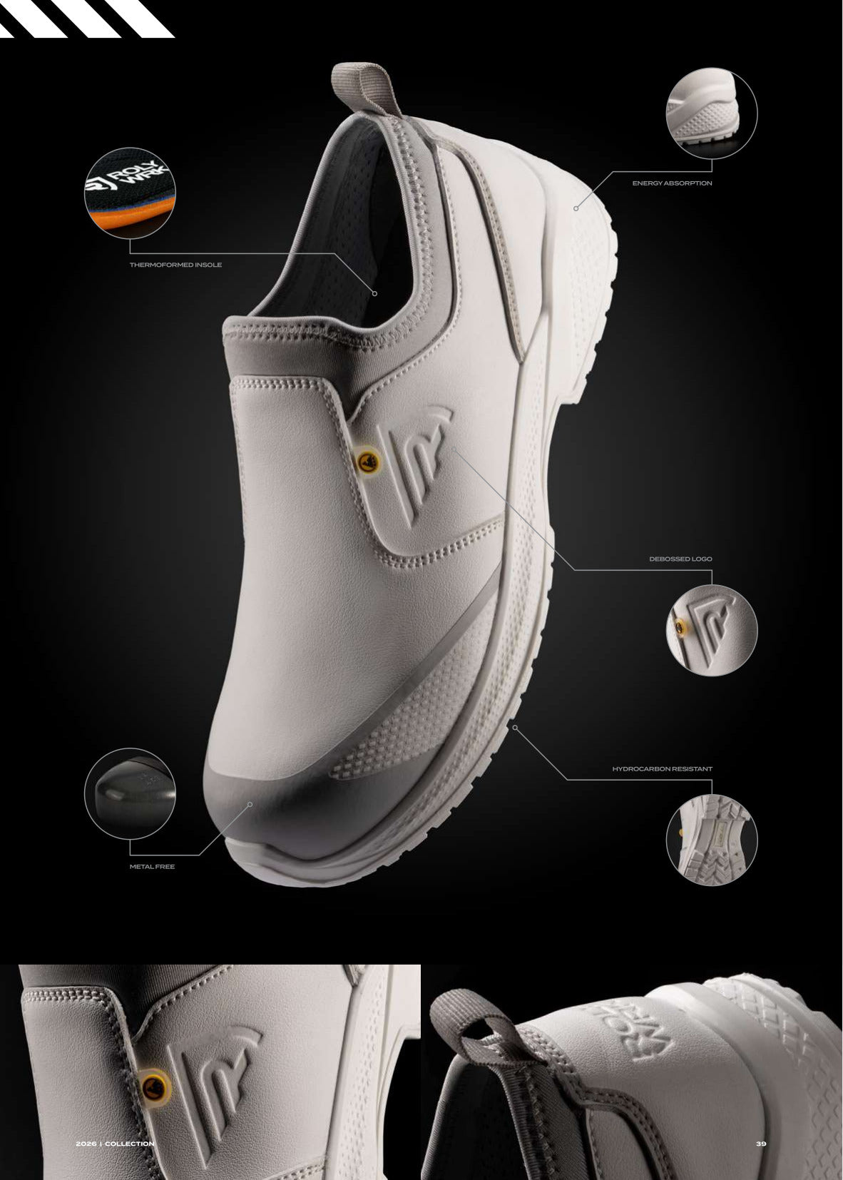 LD8387 PEARL - Arbeitsschuhe aus 3D-Mesh-Gewebe mit einem Lycra-Knöchelverschluss